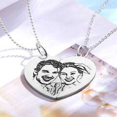 Couple Photo Necklace