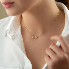 Custom Gold Plated Name Necklace