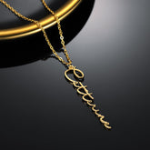 Vertical Name Necklace