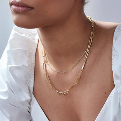 NAME PAPERCLIP CHAIN NECKLACE