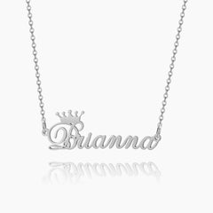 Crown With Name Necklace