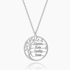 Family Tree Name Necklace