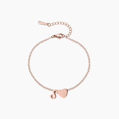 Heart Letter Bracelet