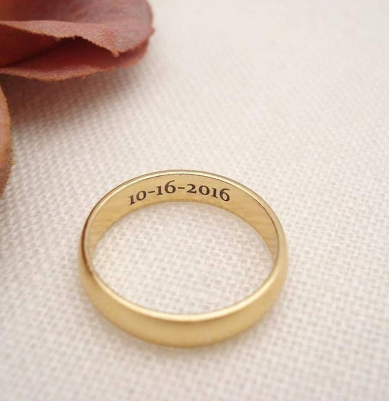Personalized Ring with Inside Engraving(One Ring)