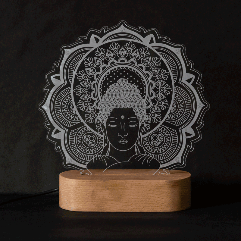 Buddha 3D Hologram Lamp