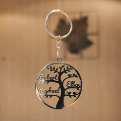 Personalized FAMILY Tree KEYCHAIN