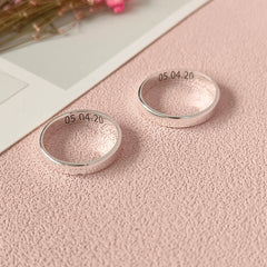 Personalized Couple Rings with Engraving