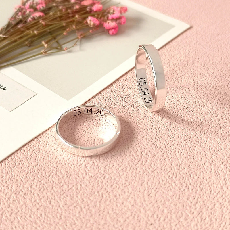 Personalized Ring with Inside Engraving(One Ring)