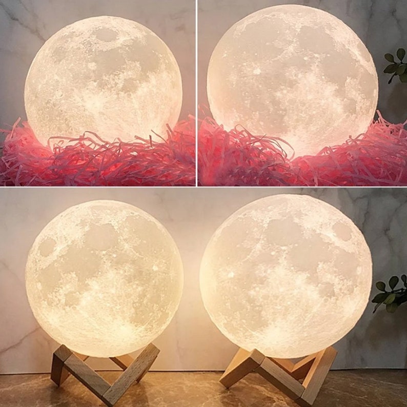 Moon Lamp With Photo & Text