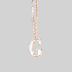 Capital Letter Pendant Necklace