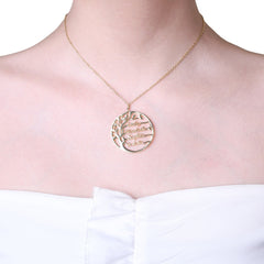 Family Tree Name Necklace