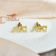 Load image into Gallery viewer, Personalized Initial Letter Name Cufflinks