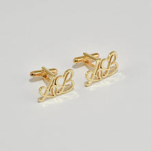 Load image into Gallery viewer, Personalized Initials Heart Cuff Link