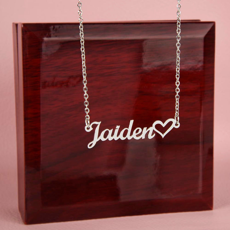 Name with Heart Necklace