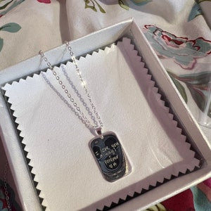 Engraved Actual Your Own Handwriting-Necklace