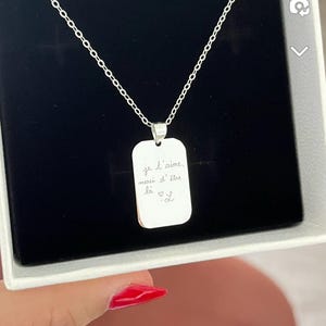 Engraved Actual Your Own Handwriting-Necklace
