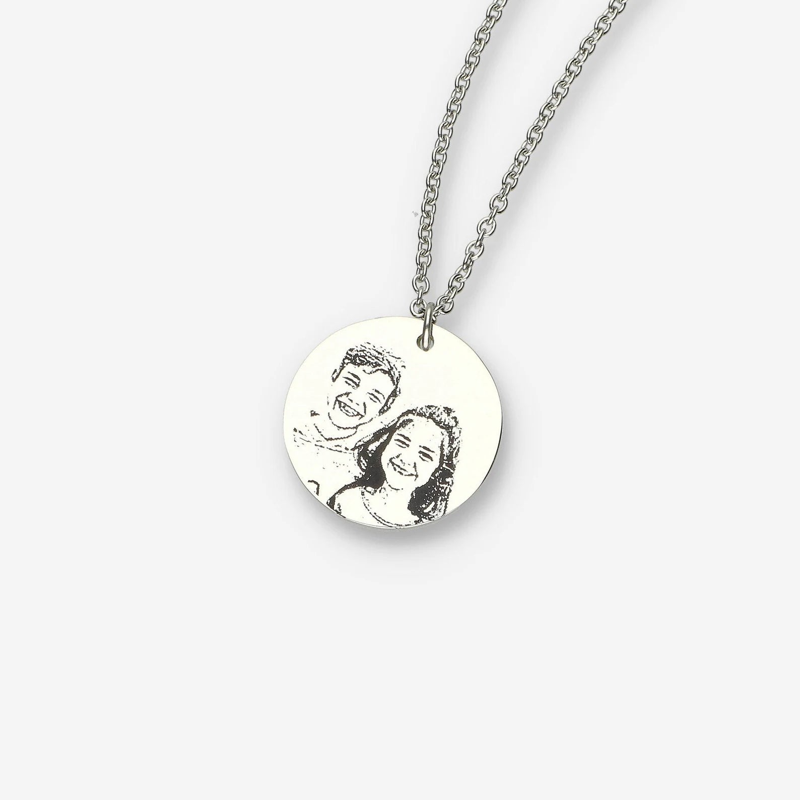 Custom Photo & Text Engraved Pendant