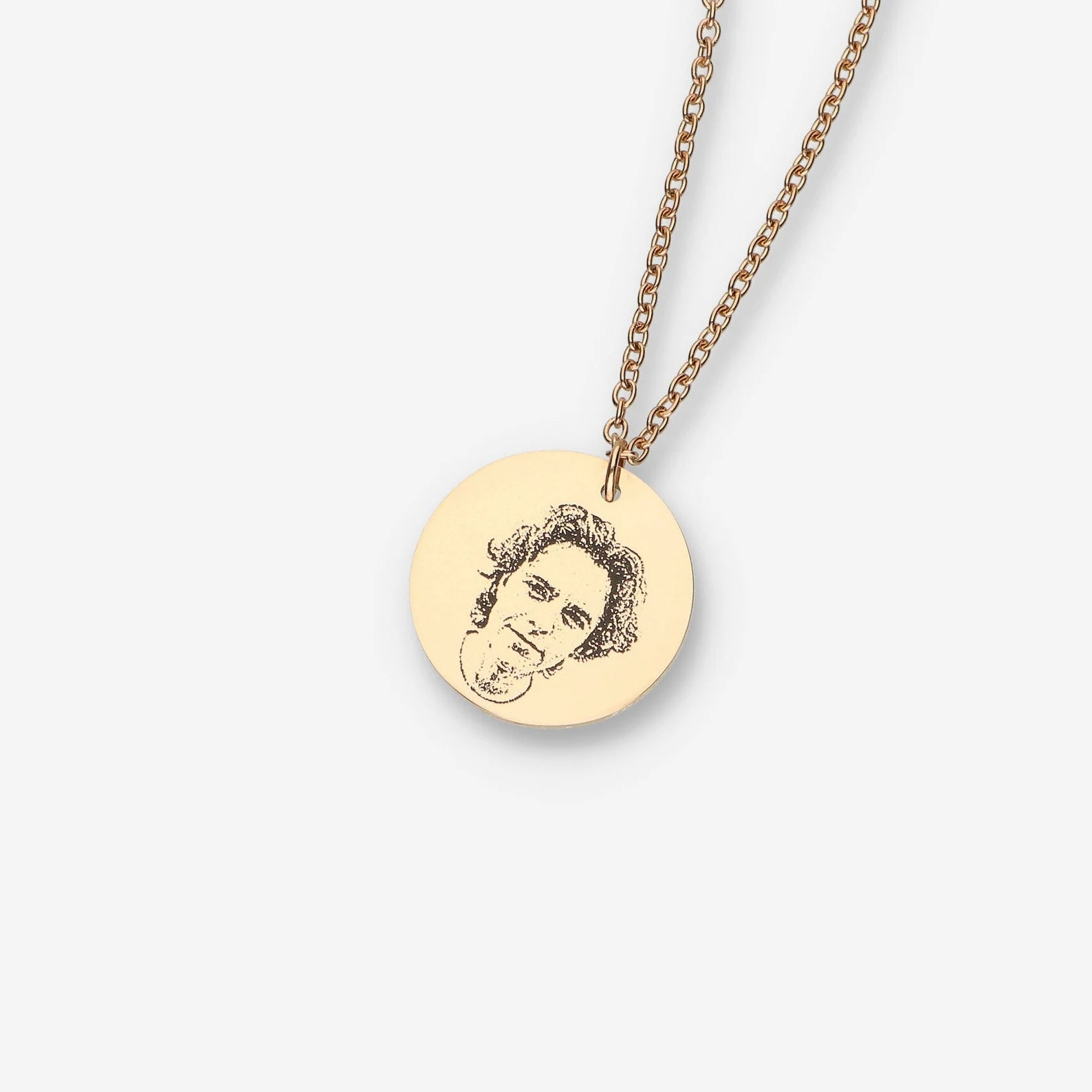 Custom Photo & Text Engraved Pendant