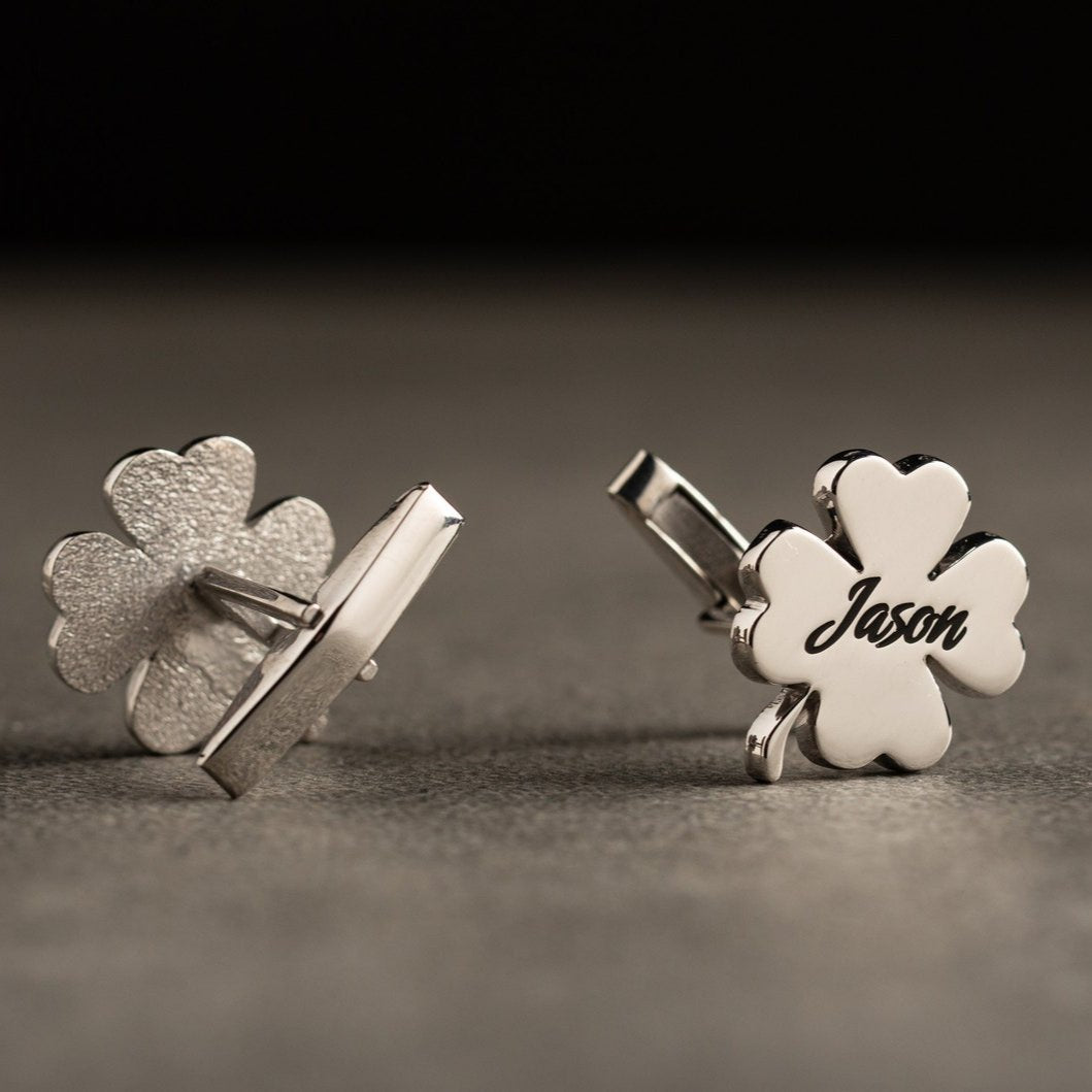Four Leaf Name Cufflinks