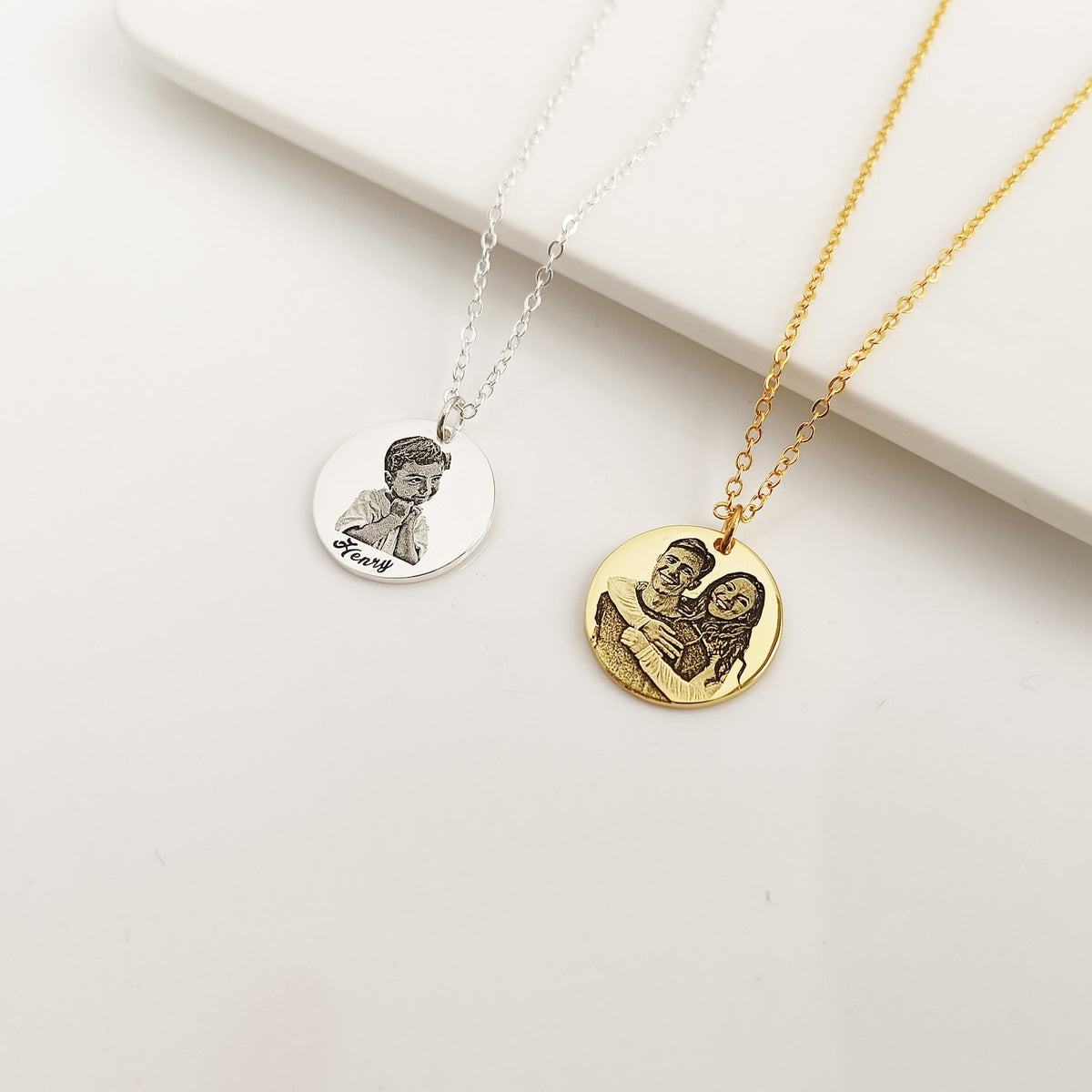 Personalized Photo Engraved Necklace