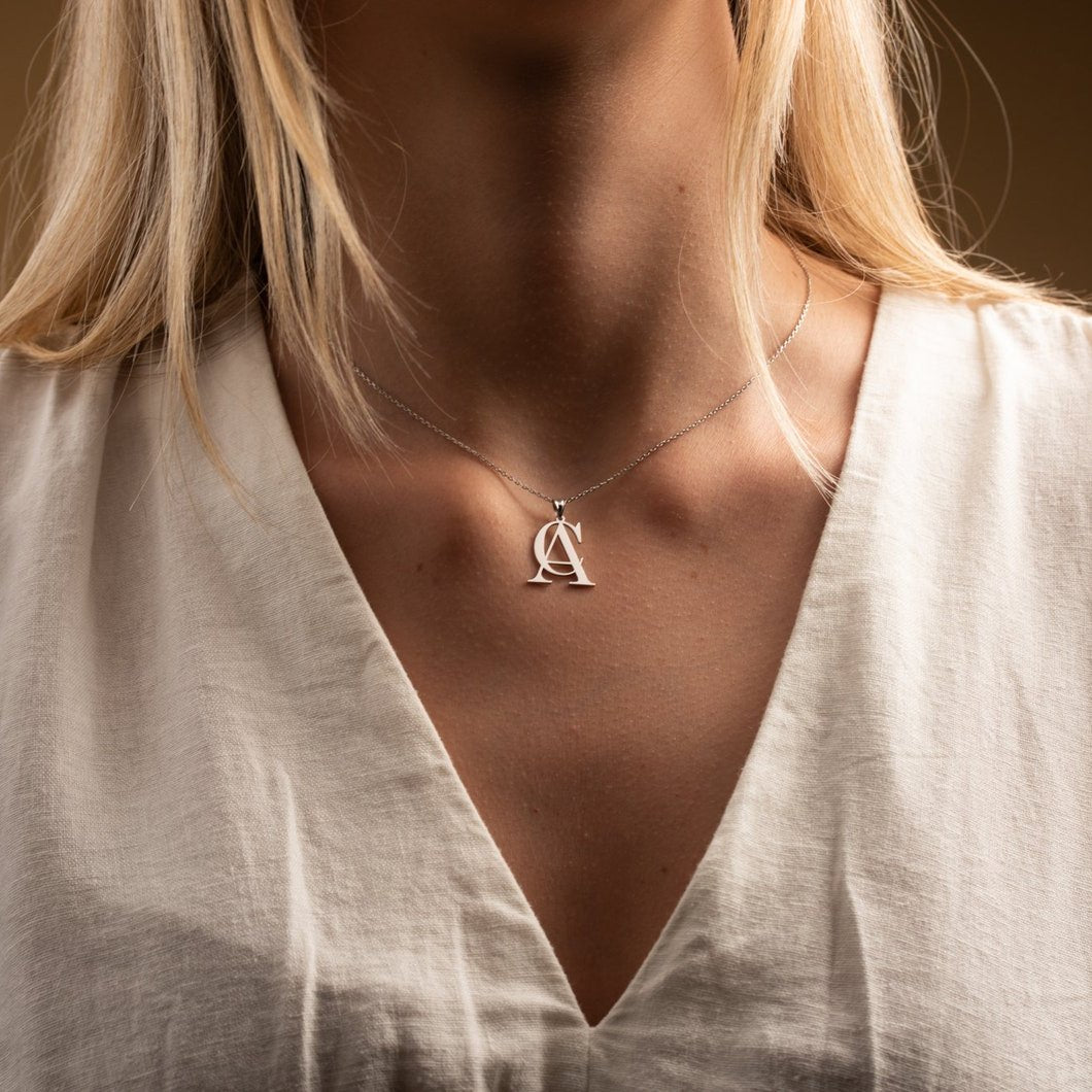 Double initial Necklace
