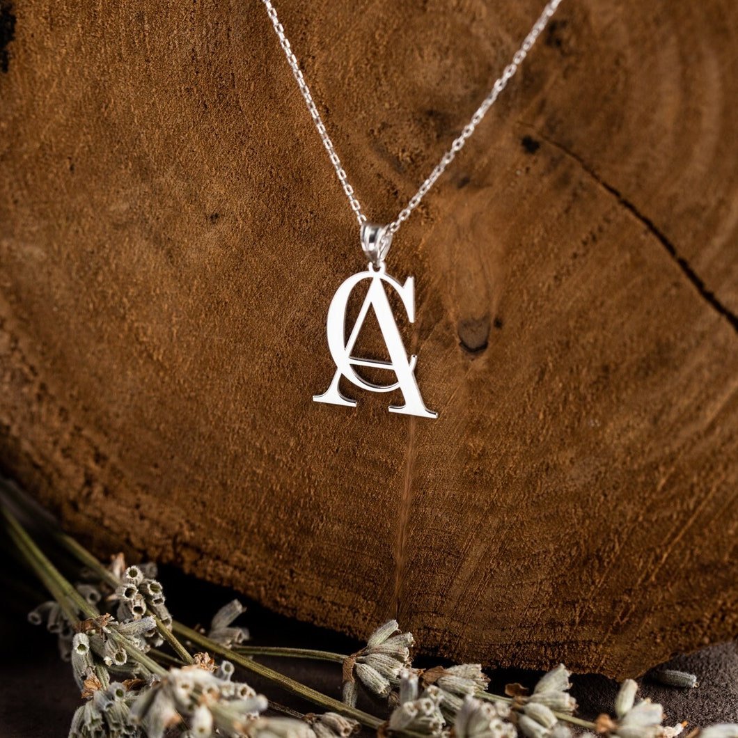 Double initial Necklace