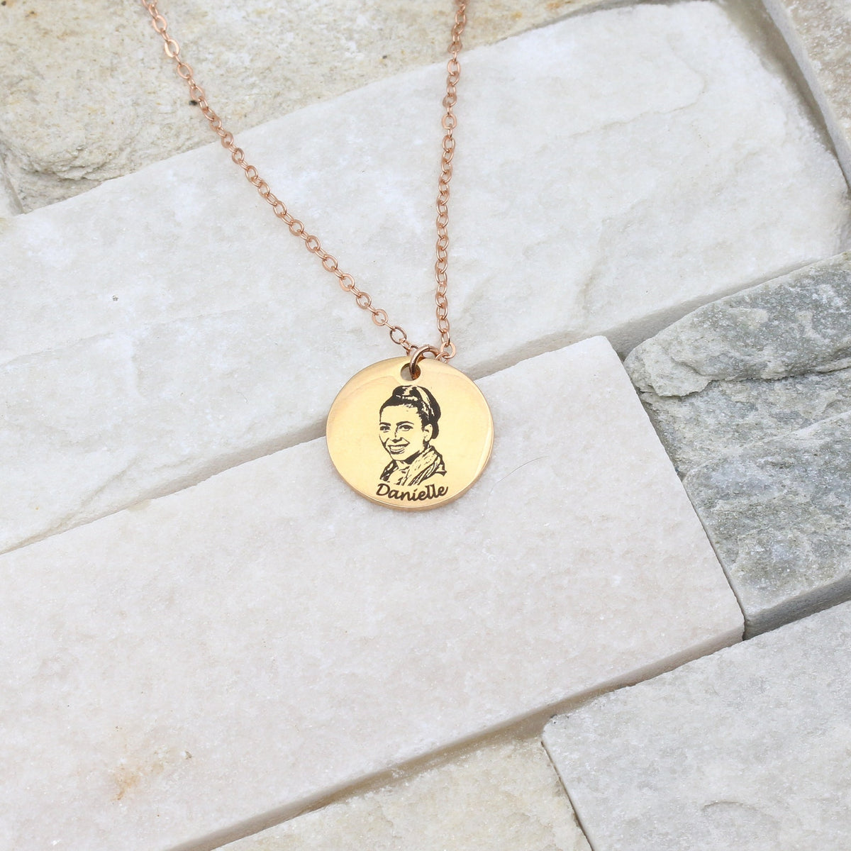 Personalized Photo Necklace by Artsy Store