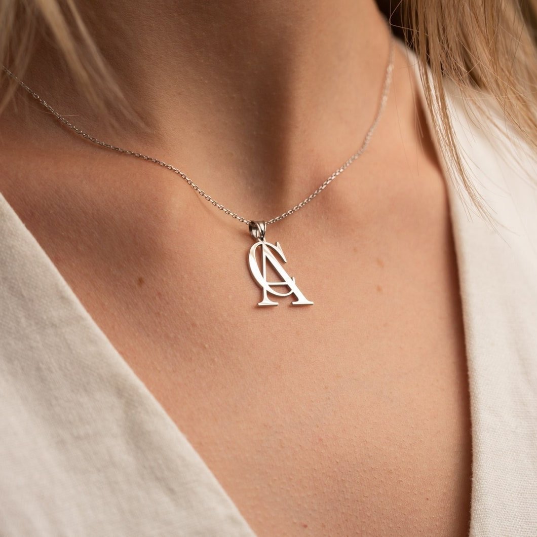 Double initial Necklace