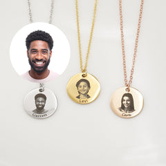 Personalized Photo Necklace by Artsy Store