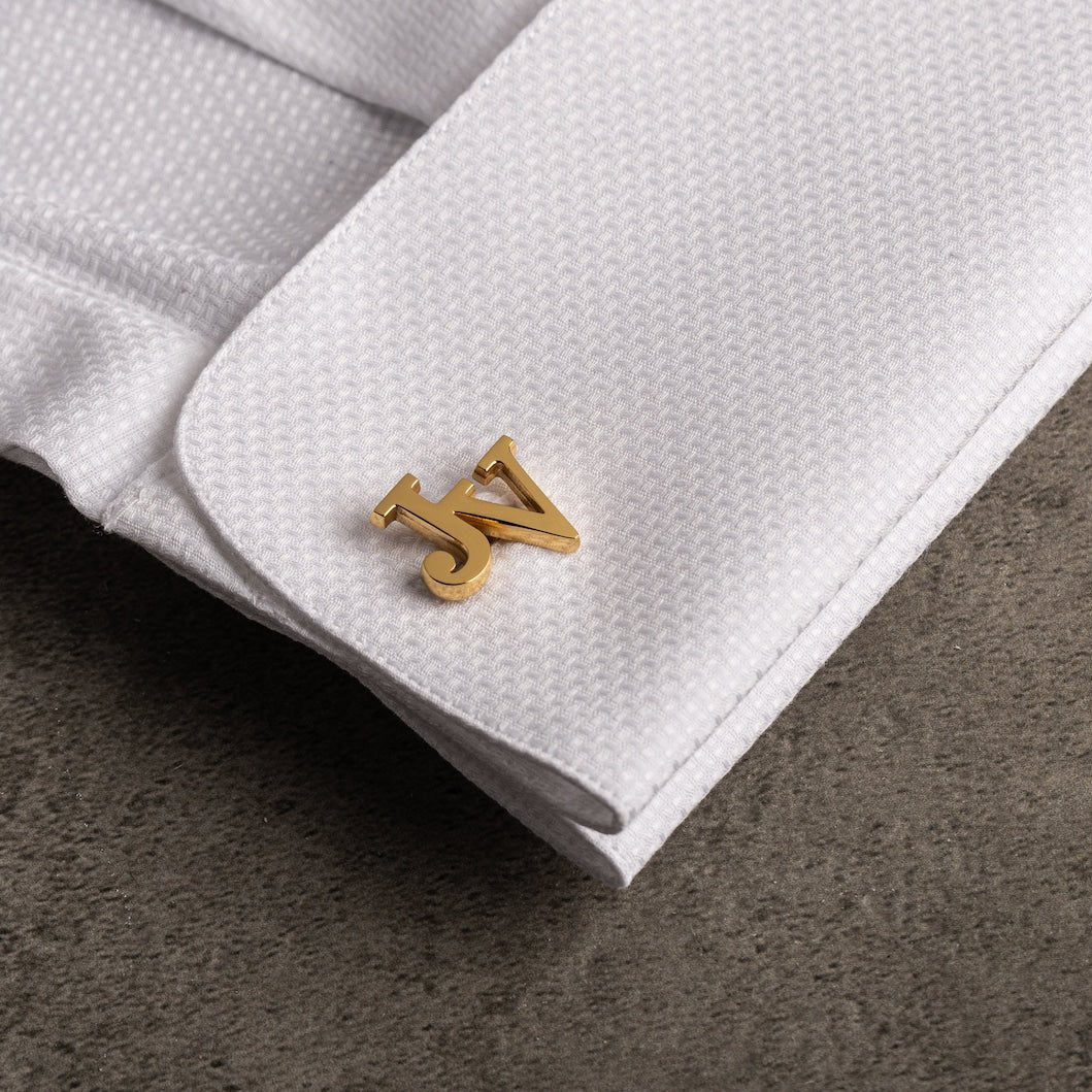 Initials Cufflinks- 925 Sterling Silver
