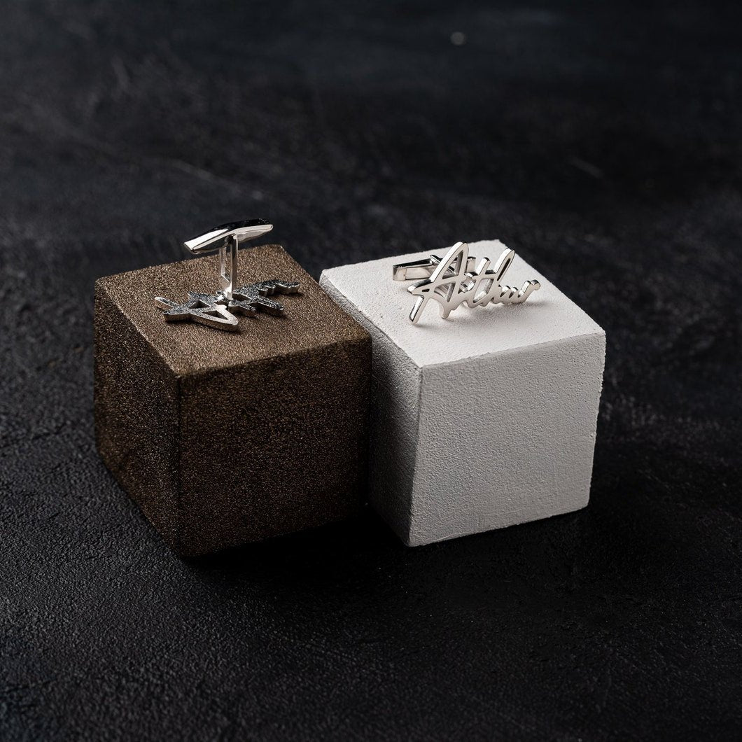 Personalized Name Cufflinks - Customized Cufflinks