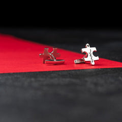 Handmade Jigsaw Puzzle cufflink