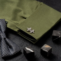 Handmade Jigsaw Puzzle cufflink