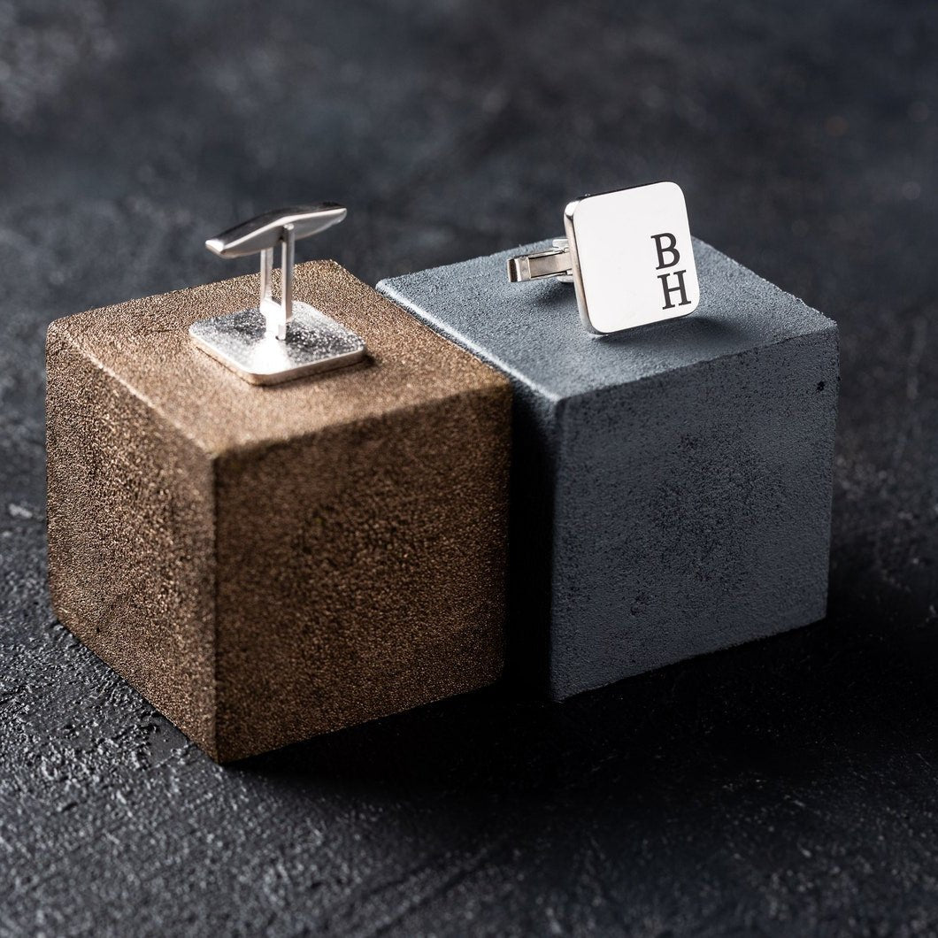 Exquisite Monogram Cufflinks- Initials Printed