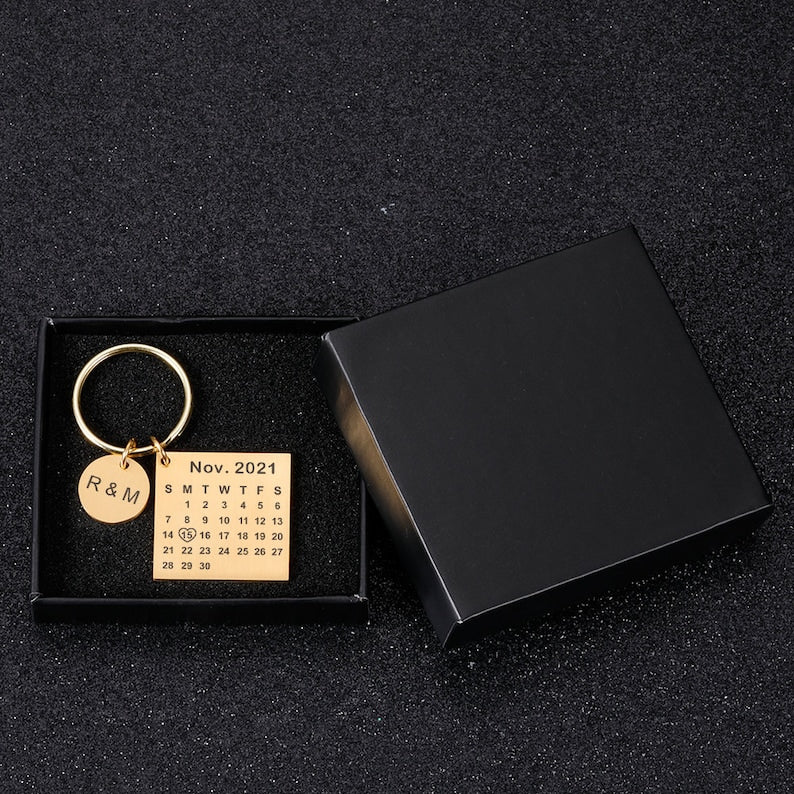 Calendar Personalized Keychain