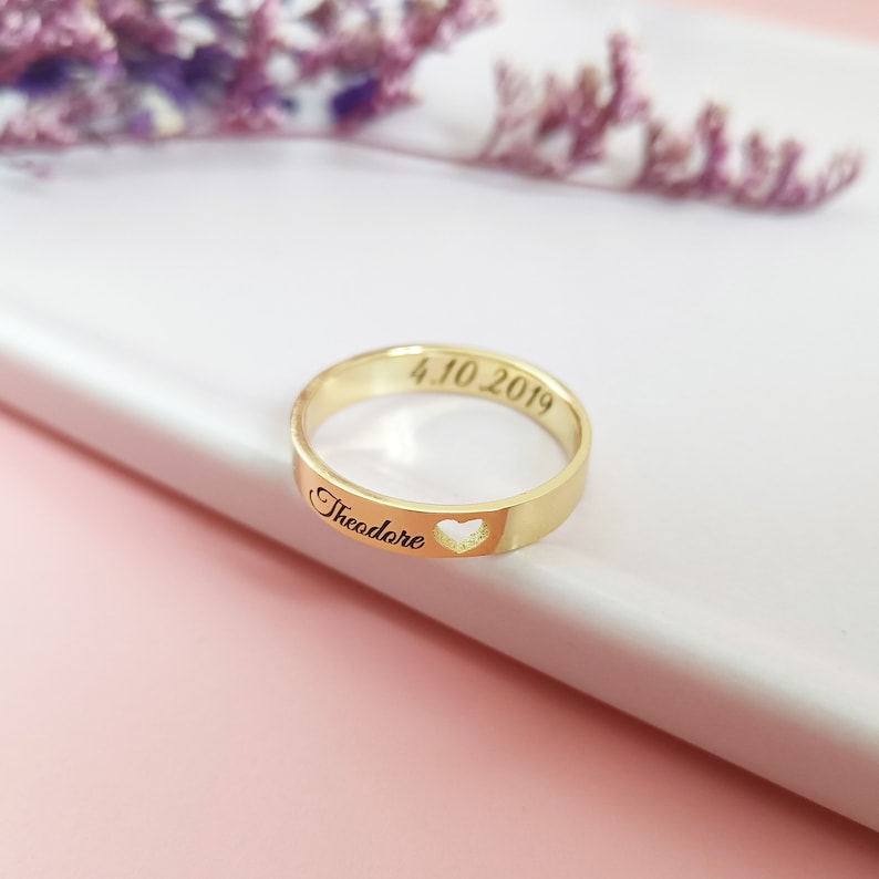 Custom Inside Outside Engraved Ring