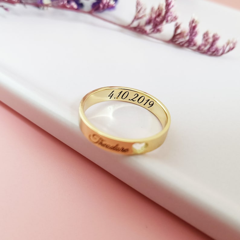 Custom Inside Outside Engraved Ring