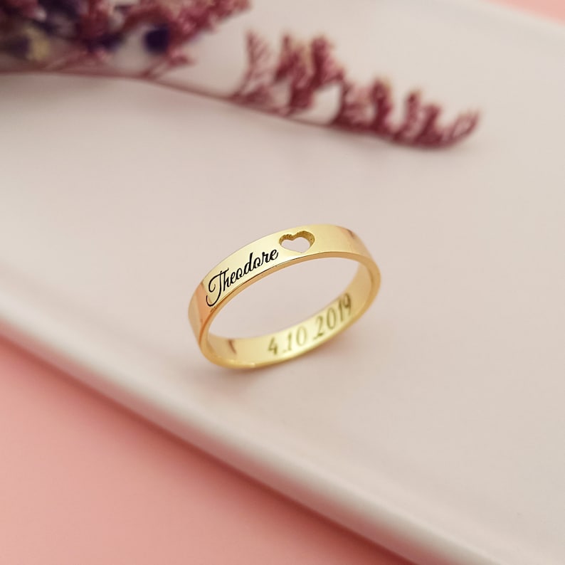 Custom Inside Outside Engraved Ring