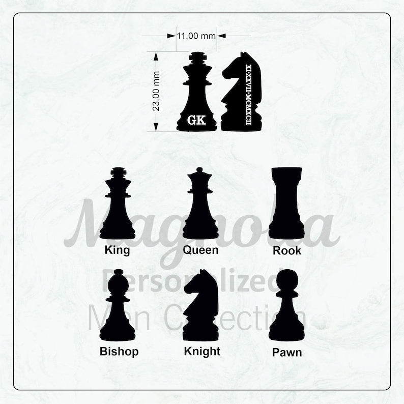 Customized CHESS Cufflinks