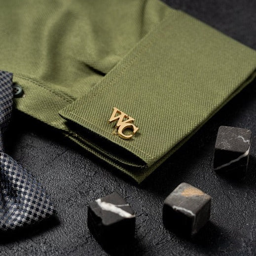 Groomsmen gift - Initials Cufflinks