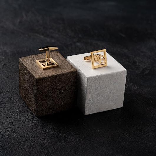 Personalized Initials Cufflinks by Artsy Store