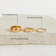 Custom Engraved Thin Band Ring by Artsy Store