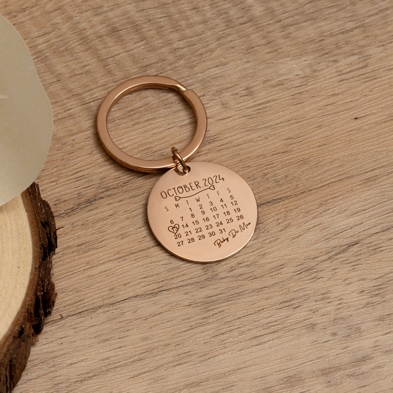 Calendar Date Keyring by Artsy Store