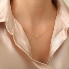 925K Silver Two Heart Necklace