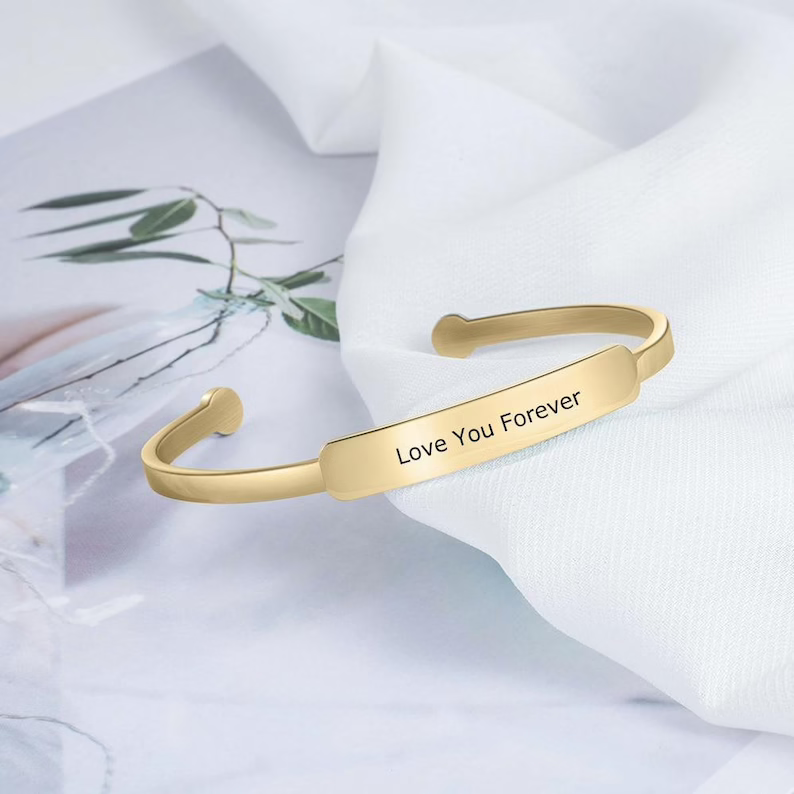 Engraved Cuff Bracelet