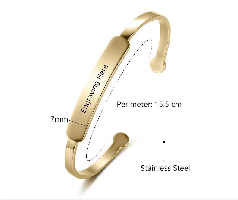 Engraved Cuff Bracelet