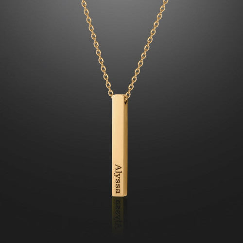  3D Bar Necklace