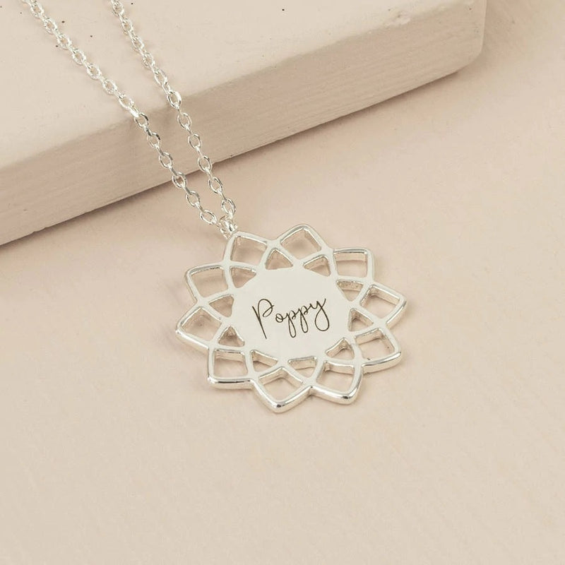  SHINY MANDALA PENDANT NECKLACE