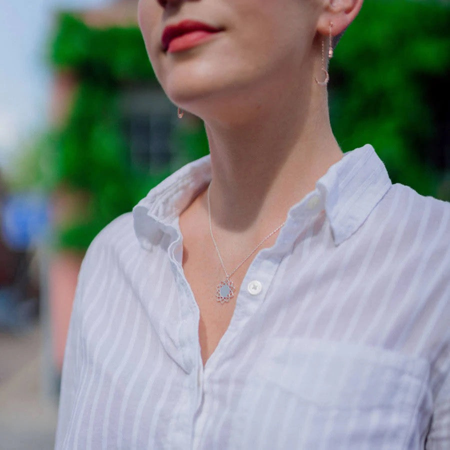  SHINY MANDALA PENDANT NECKLACE