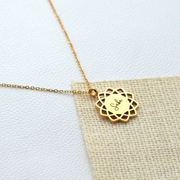  SHINY MANDALA PENDANT NECKLACE